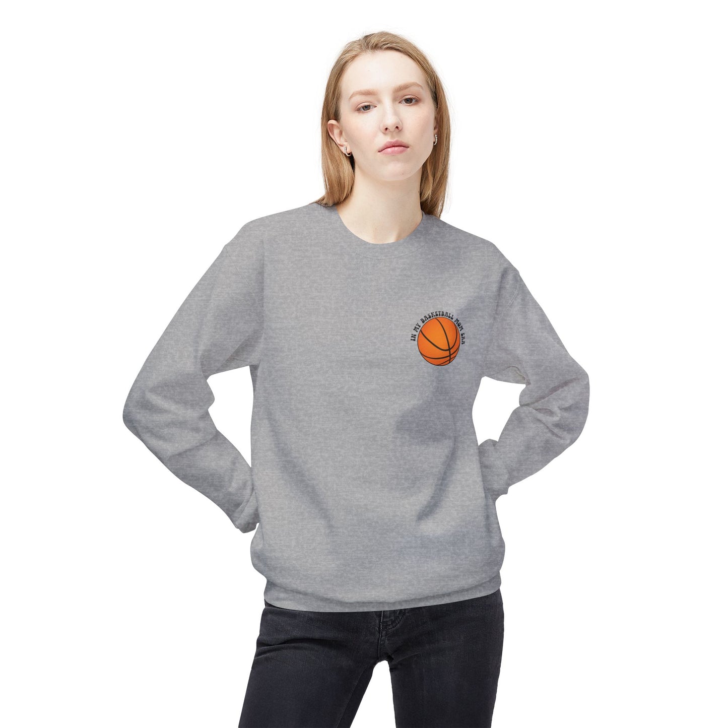In My Basketball Mom Era Sweatshirt – Customizable Basketball Mom Crewneck