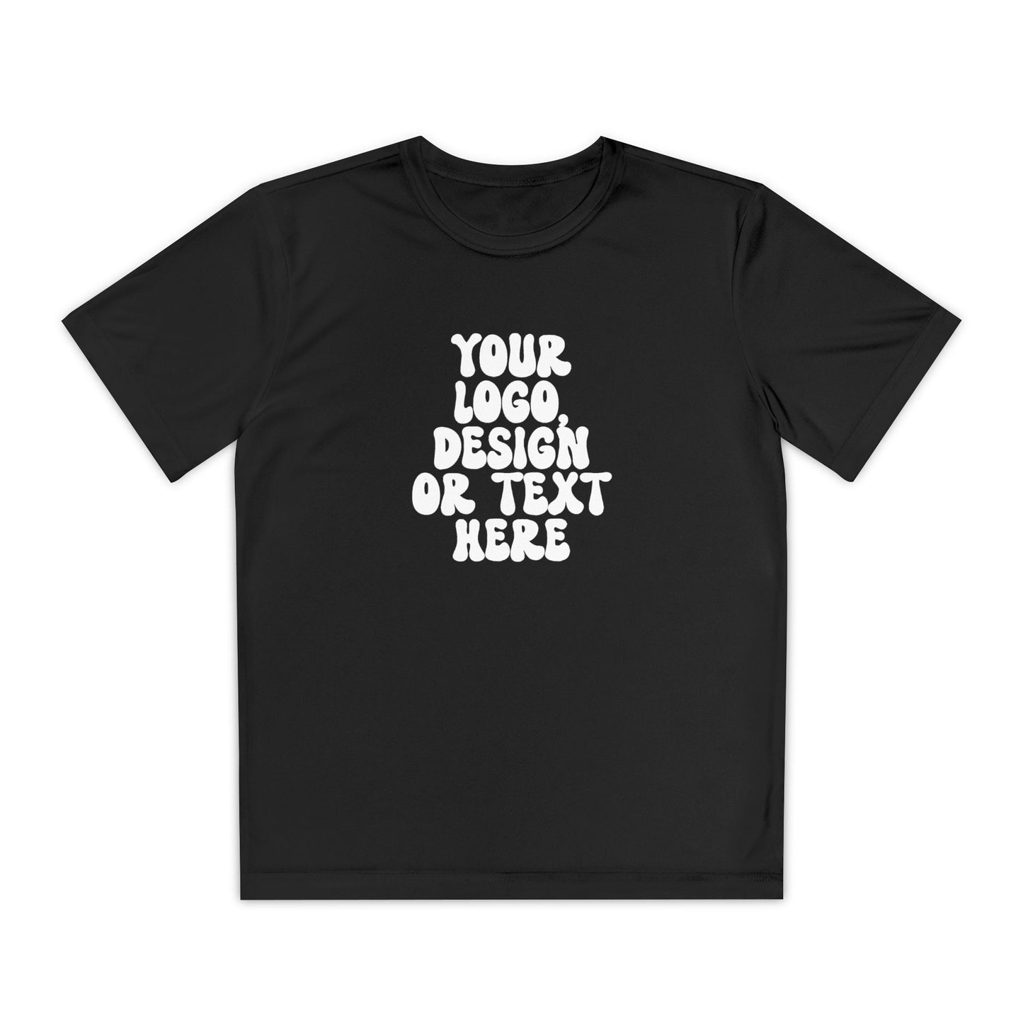 CUSTOM Text, Design or Logo -  Sport-Tek Moisture Wicking Competitor Tee (Youth)