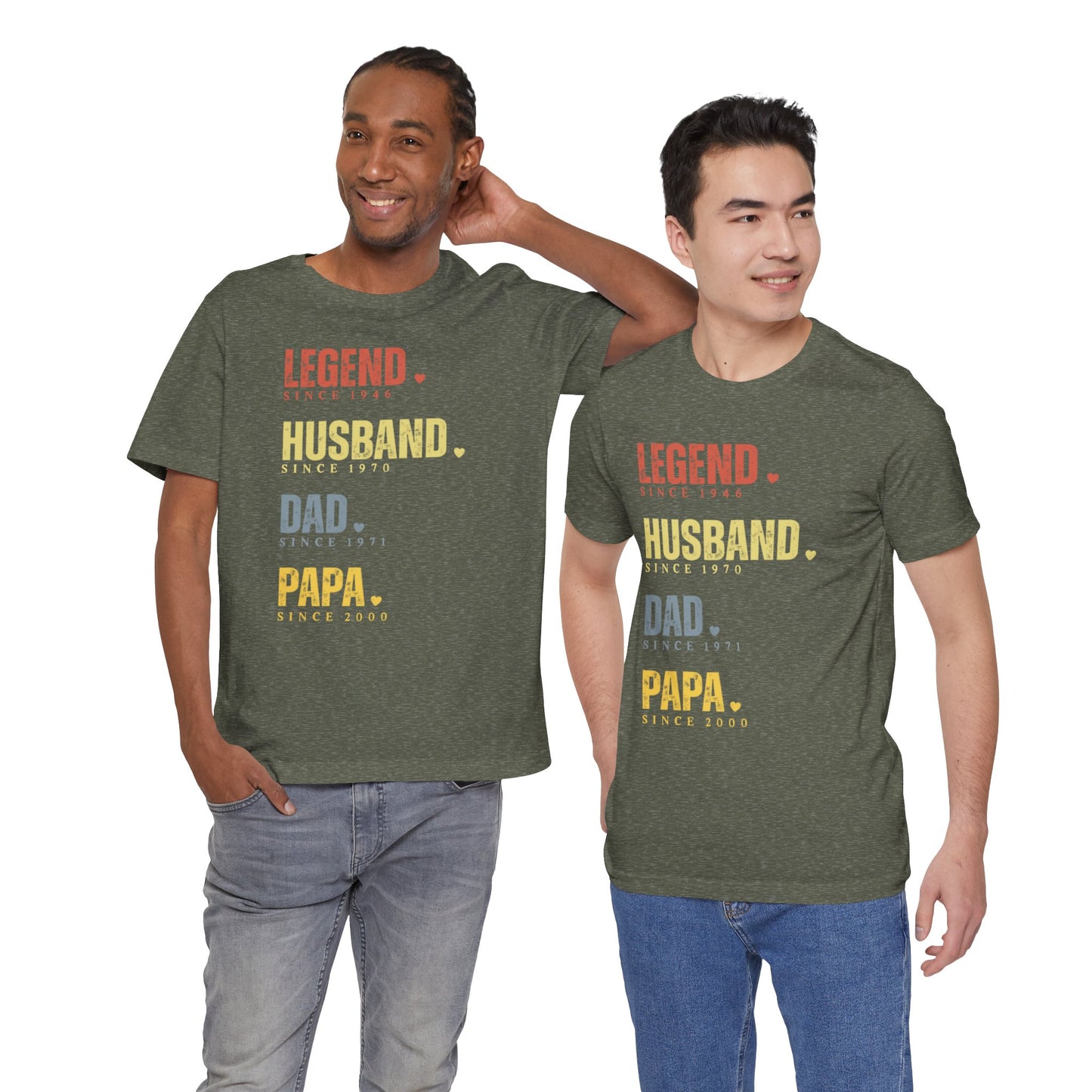 Legend Since [Year] Custom Tee | Husband, Dad, Papa, Grandpa Shirt