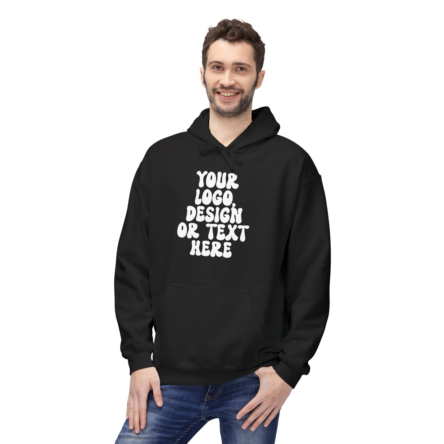 CUSTOM Text, Design or Logo - Unisex Hoodie (Adult)