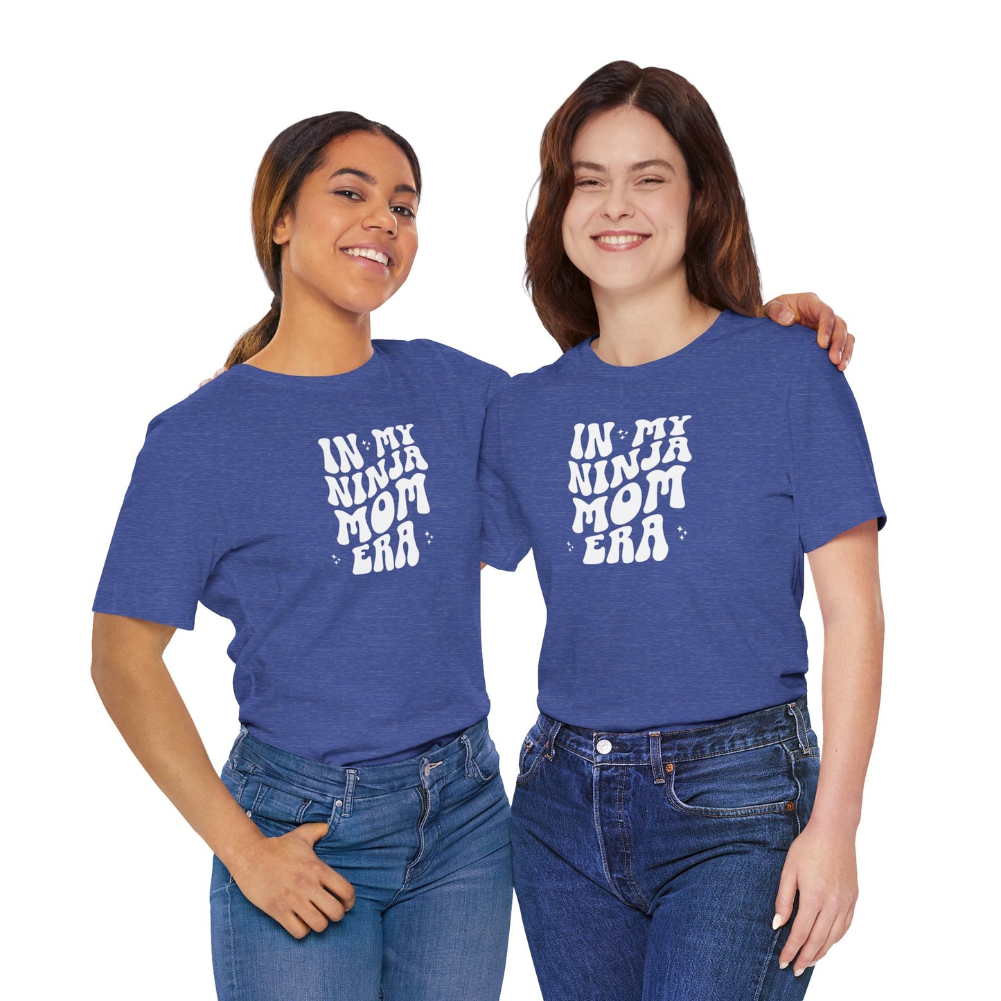 In My Ninja Mom Era T-Shirt, Retro Wavy Font Tee, Multiple Shirt & Text Color Options, Ninja Warrior Mom Shirt