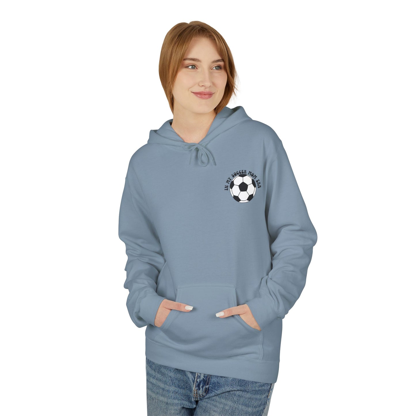In My Soccer Mom Era Sweatshirt – Funny Soccer Mom Hoodie with Back Print