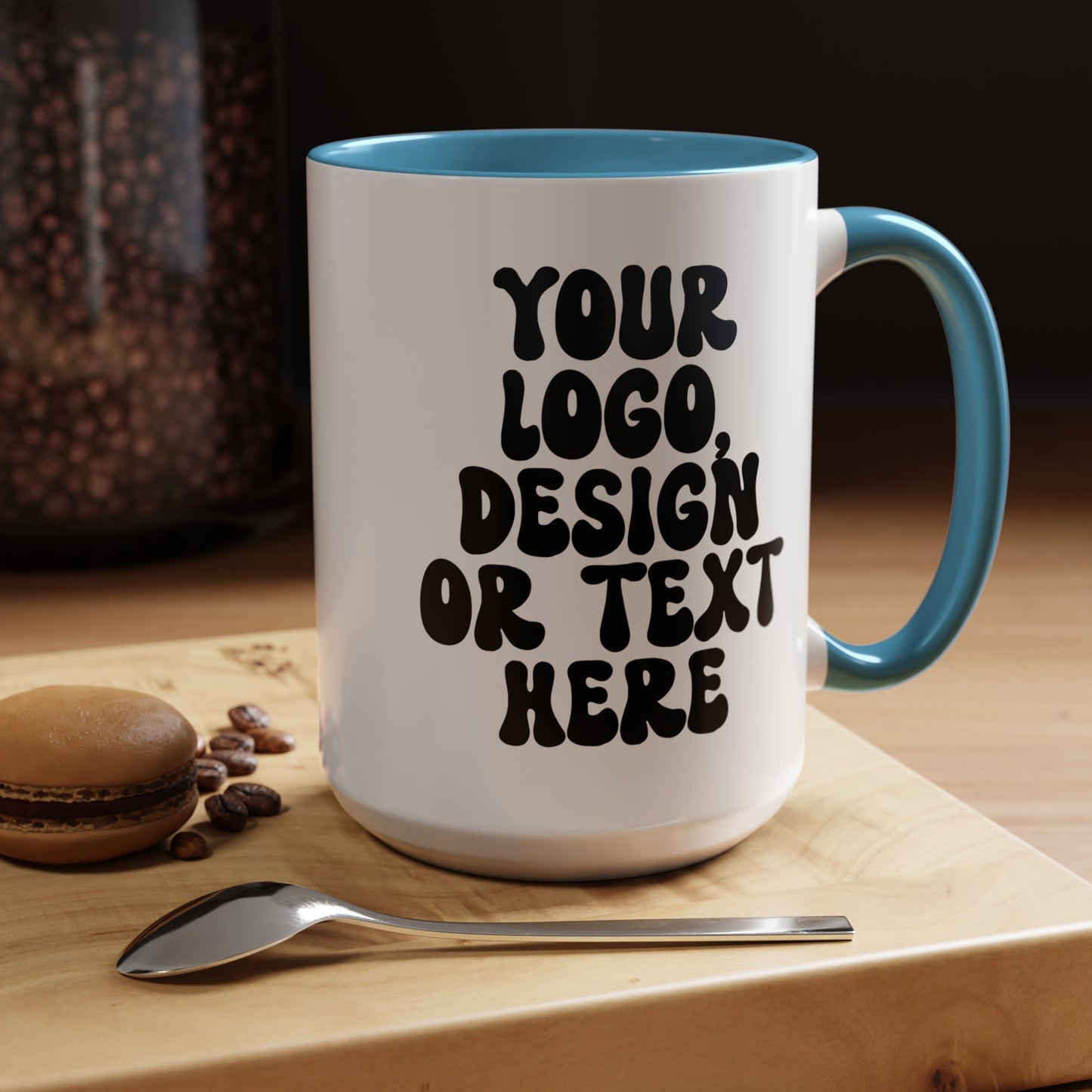 Custom Accent Mug – Personalized Text, Logo, or Design Coffee Cup