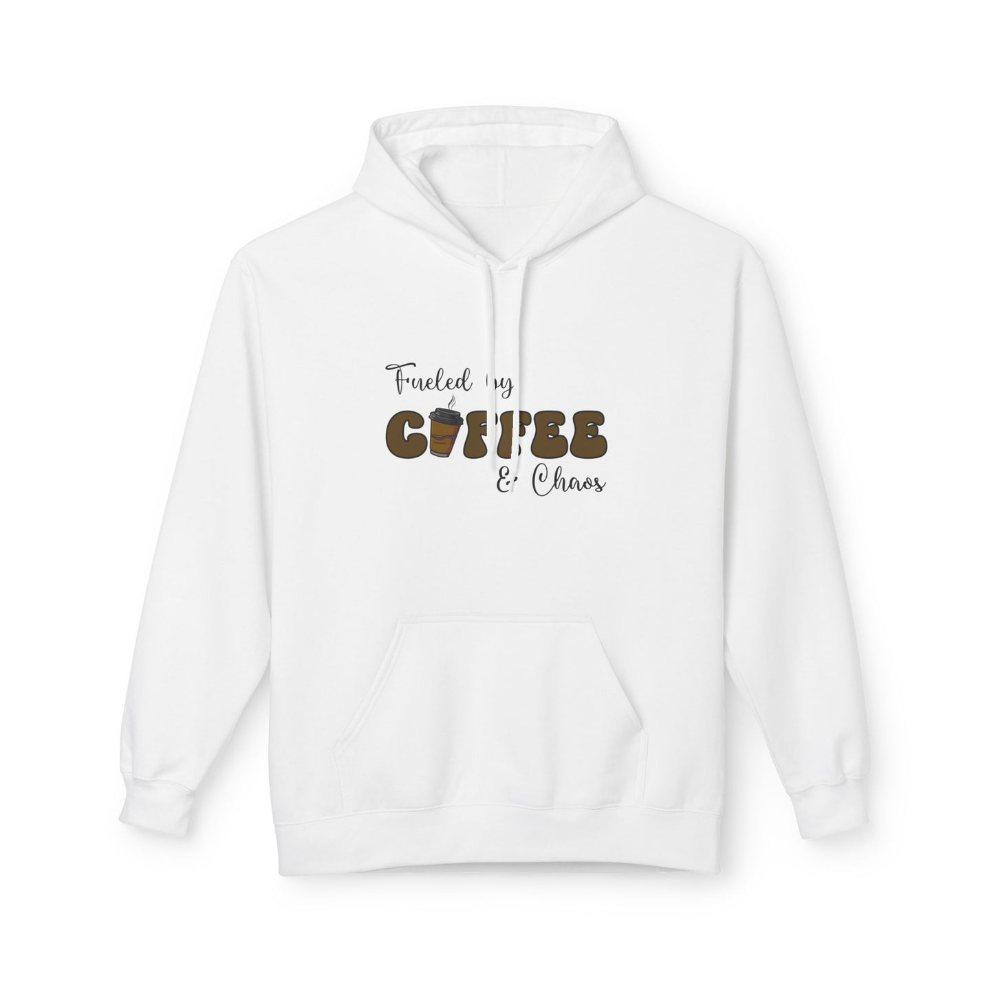Fueled by Coffee & Chaos Hoodie – Cozy Everyday Sweatshirt for Moms, Entrepreneurs & Coffee Lovers