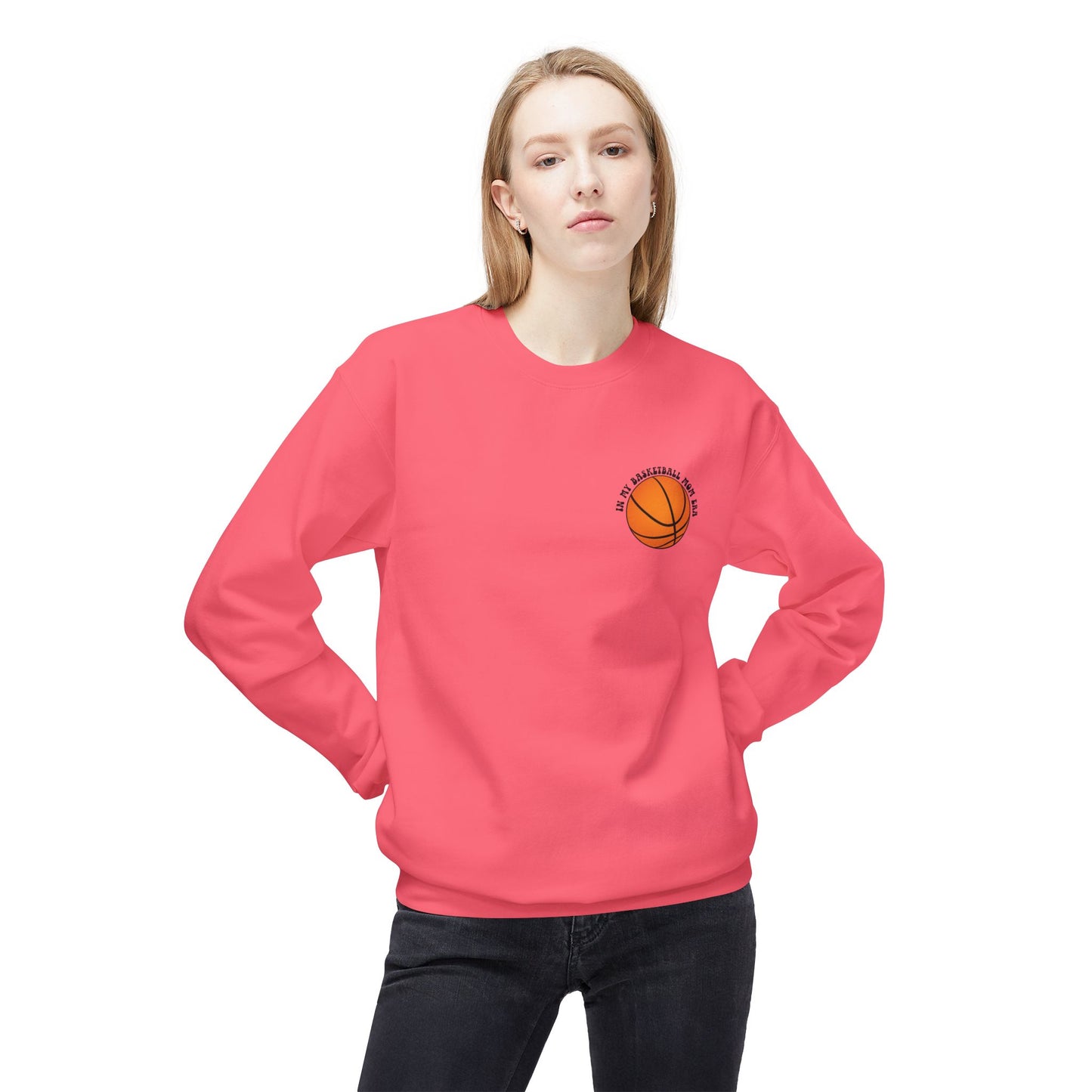 In My Basketball Mom Era Sweatshirt – Customizable Basketball Mom Crewneck