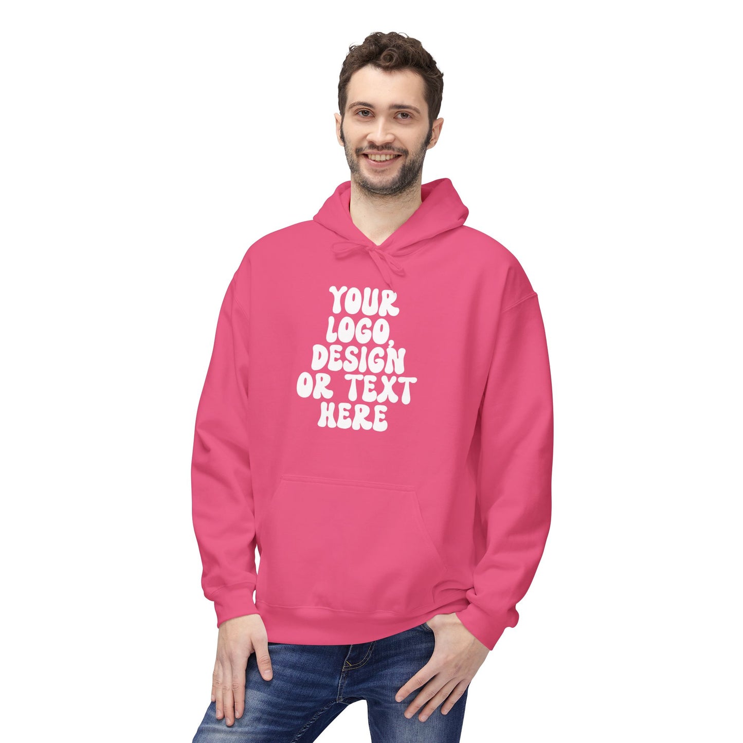 CUSTOM Text, Design or Logo - Unisex Hoodie (Adult)
