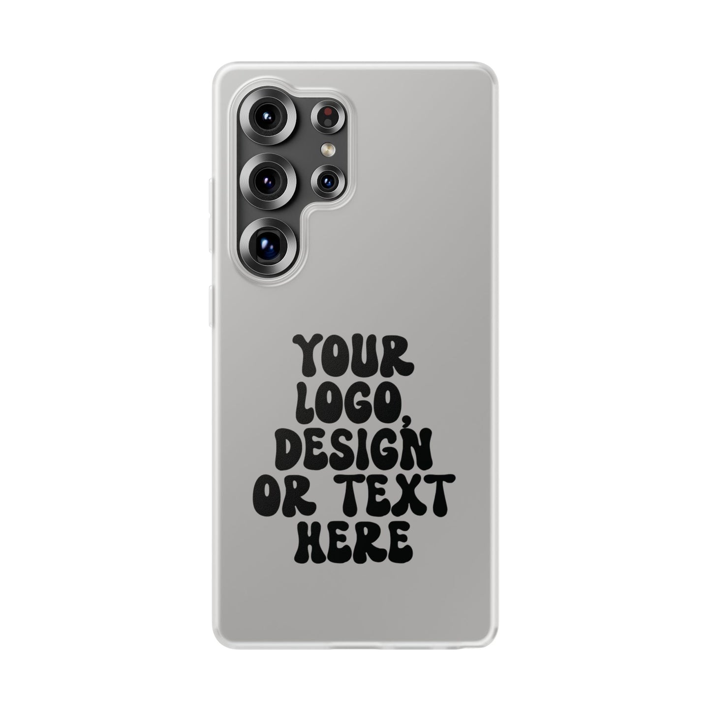 CUSTOM Text, Design or Logo - Flexi Phone Case
