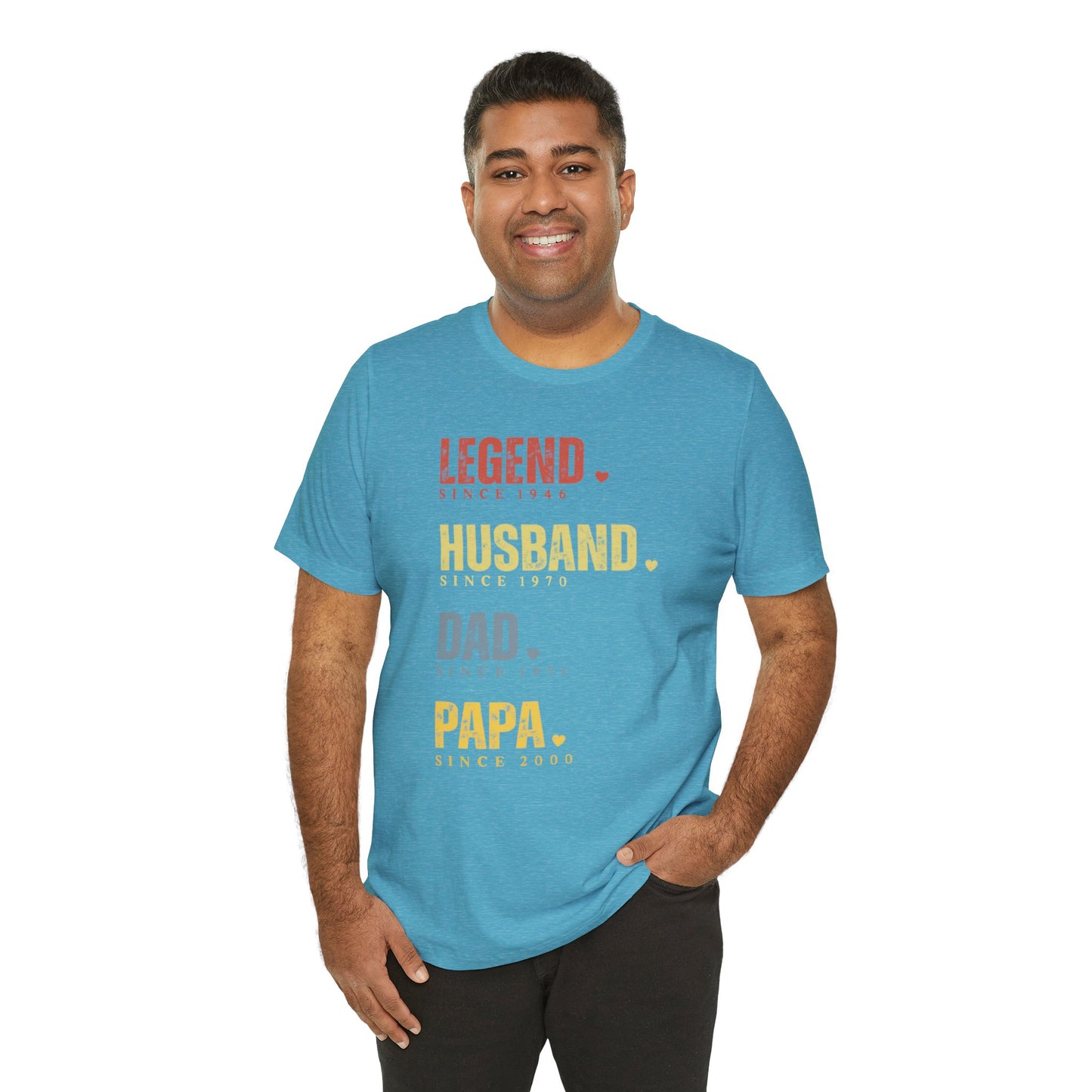 Legend Since [Year] Custom Tee | Husband, Dad, Papa, Grandpa Shirt