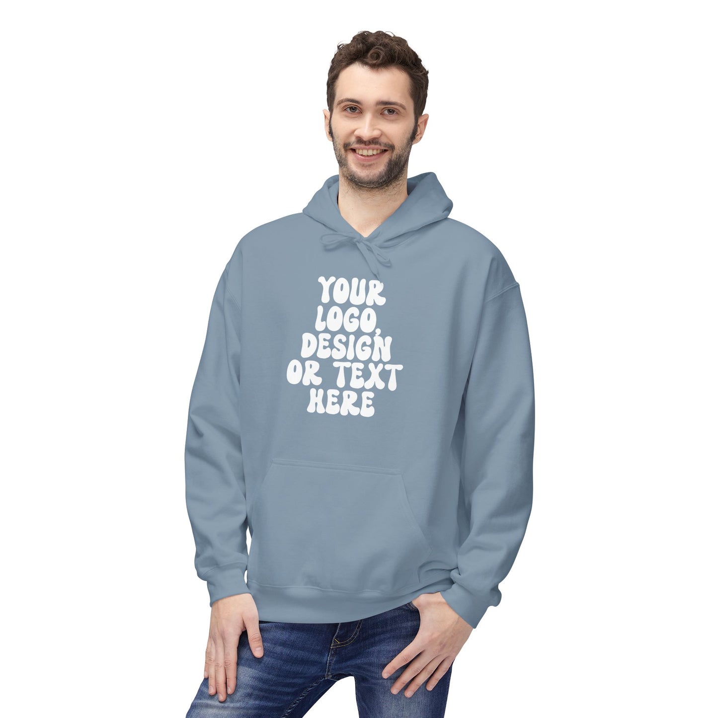 CUSTOM Text, Design or Logo - Unisex Hoodie (Adult)