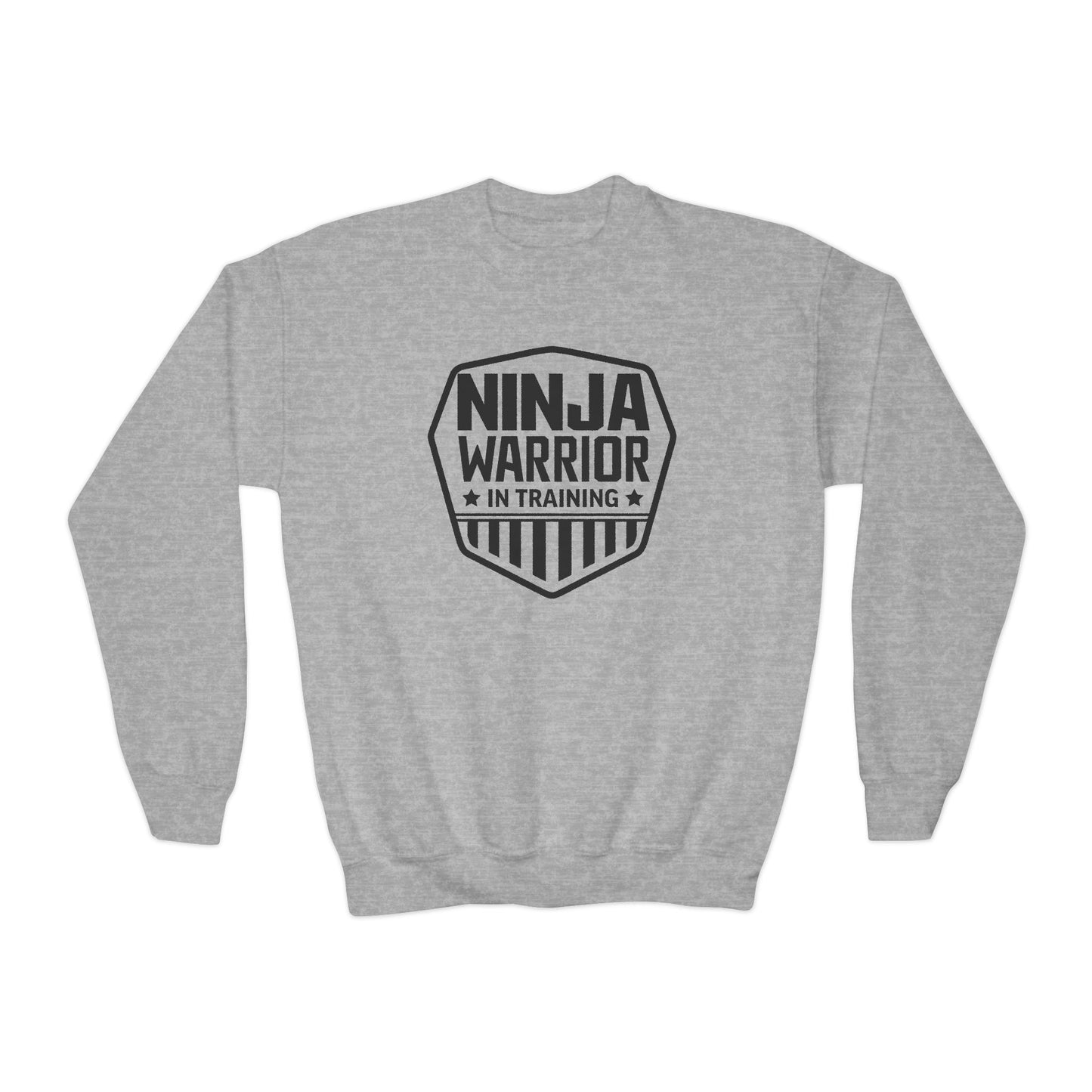 Ninja in Training Youth Crewneck Sweatshirt, Kids Ninja Sweatshirt