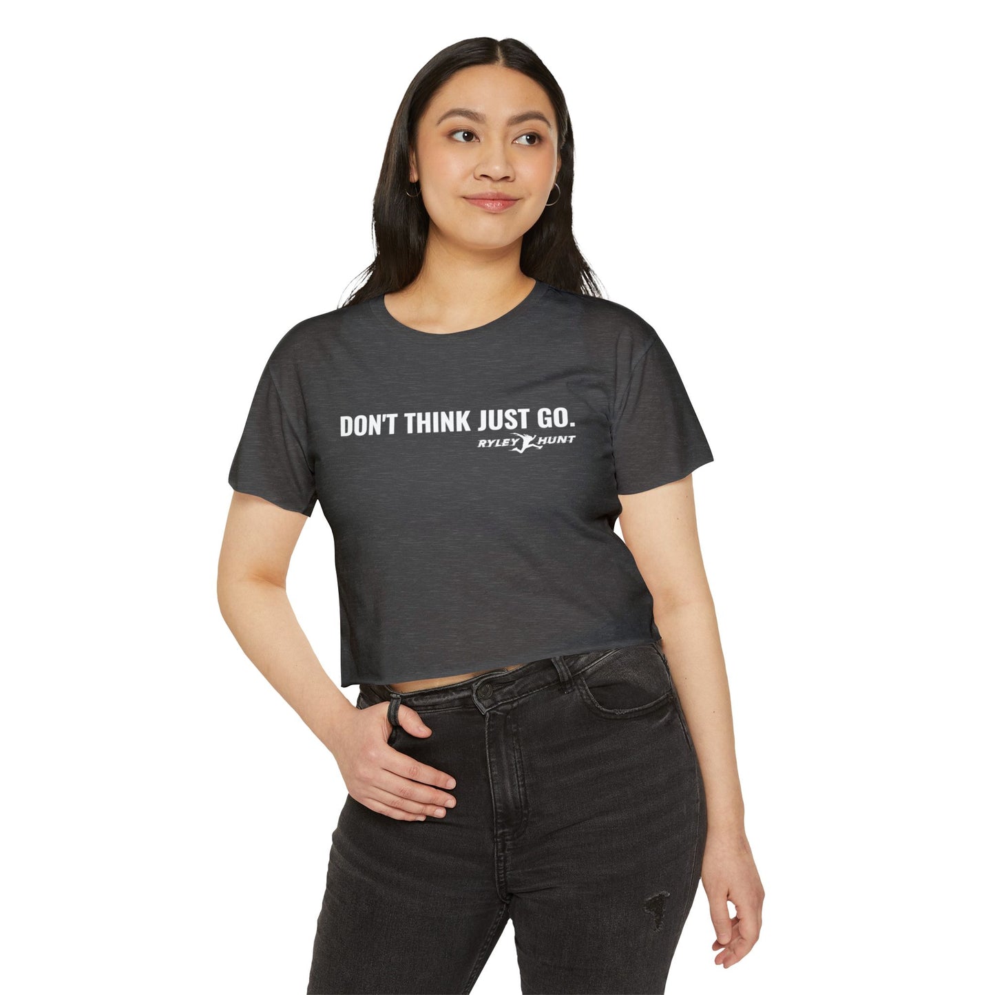 2025-2026 Season - Ryley Hunt “Don’t Think Just Go” - Ninja Athlete Crop Tee