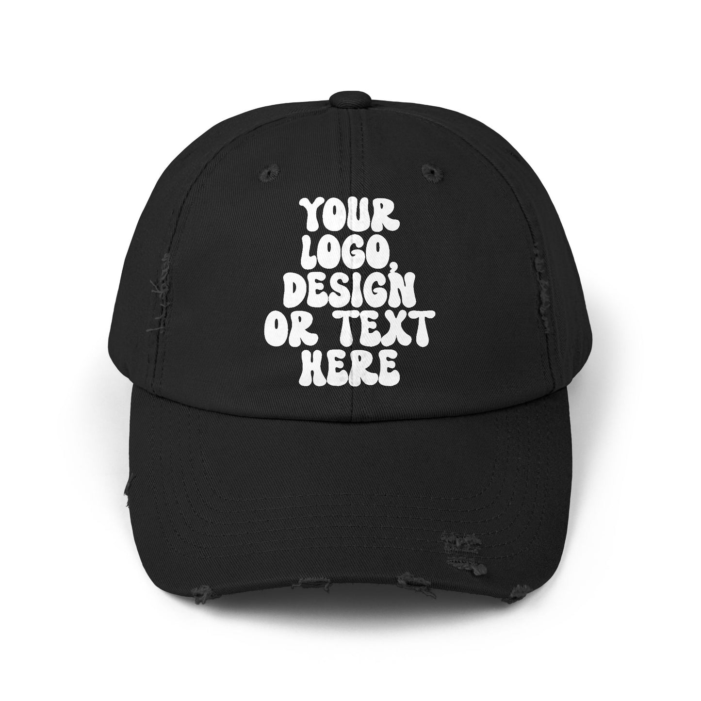 Custom Distressed Baseball Cap – Unisex Printed Hat