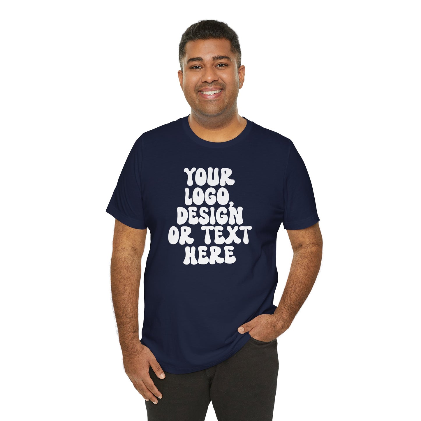 CUSTOM Text, Design or Logo - Unisex T-Shirt (Adult) SOLID COLORS