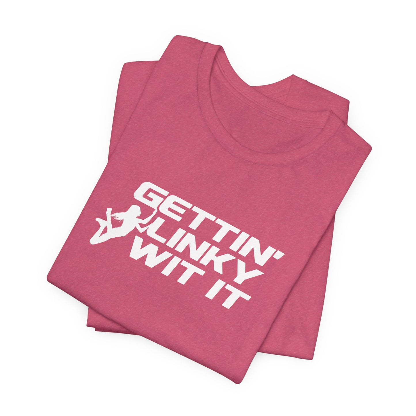 Gettin Linky Wit It Ninja Warrior T-Shirt – Customizable Silhouette Option