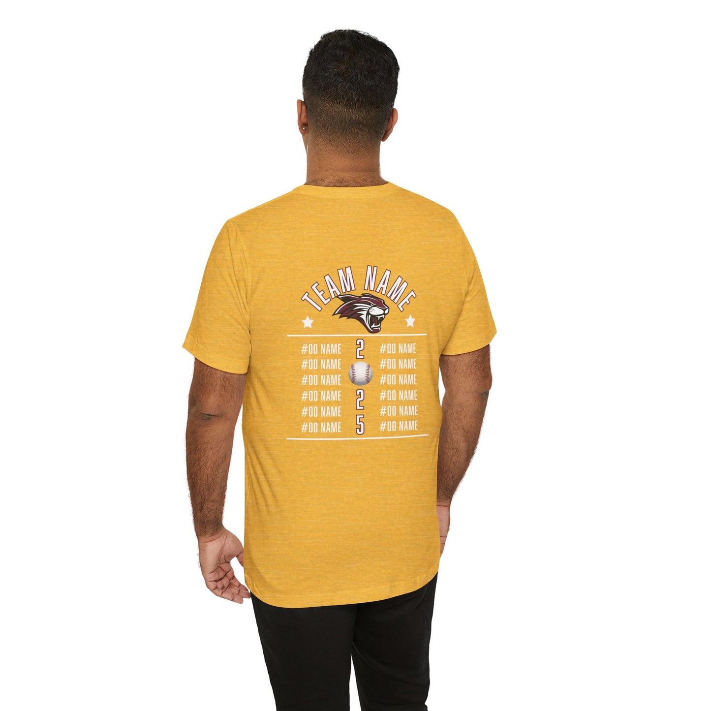 Custom Team T-Shirt – Add Team Name, Player Number &/or Name