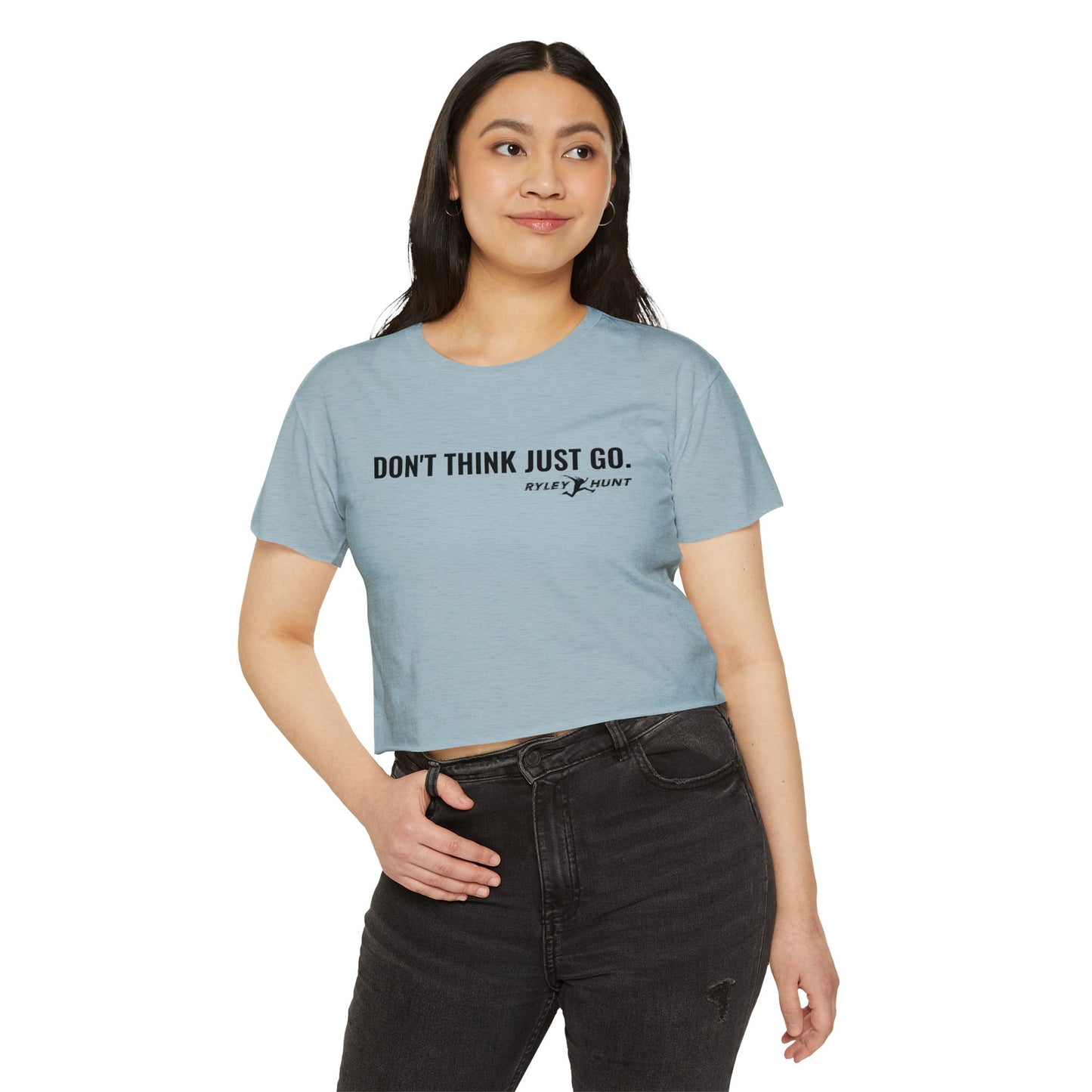 2025-2026 Season - Ryley Hunt “Don’t Think Just Go” - Ninja Athlete Crop Tee