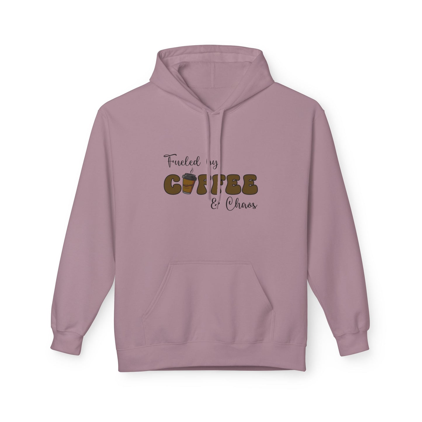 Fueled by Coffee & Chaos Hoodie – Cozy Everyday Sweatshirt for Moms, Entrepreneurs & Coffee Lovers