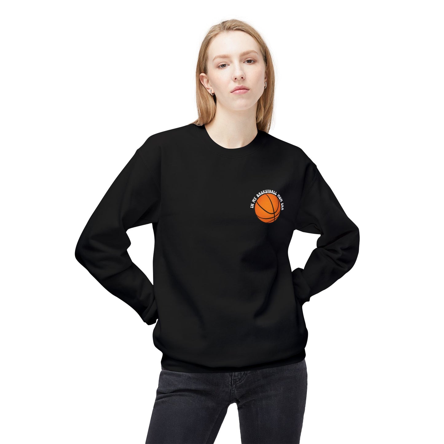 In My Basketball Mom Era Sweatshirt – Customizable Basketball Mom Crewneck