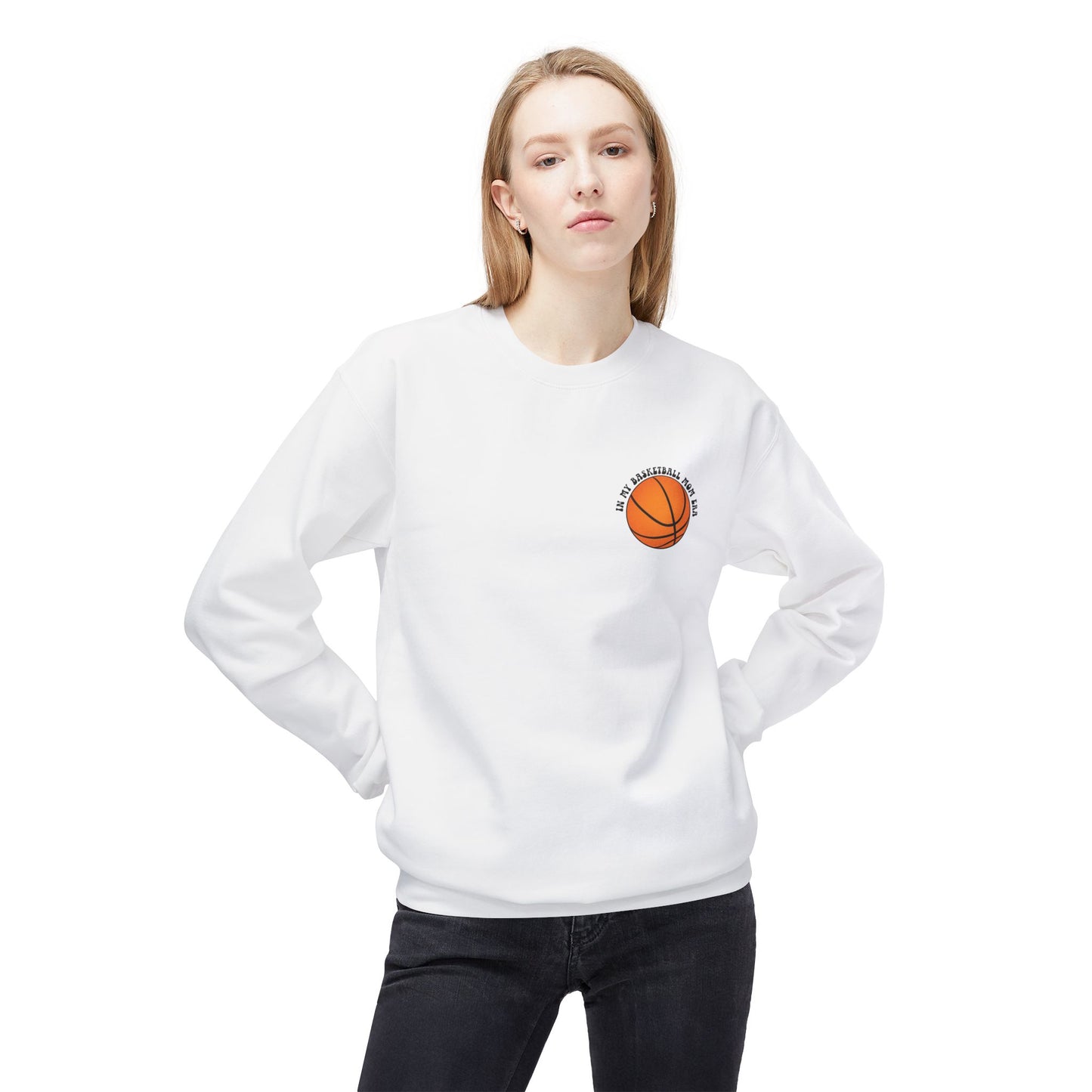 In My Basketball Mom Era Sweatshirt – Customizable Basketball Mom Crewneck