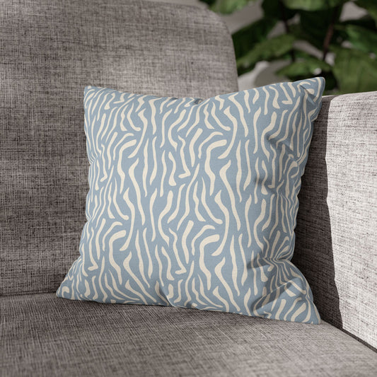 Boho Blue Throw Pillow