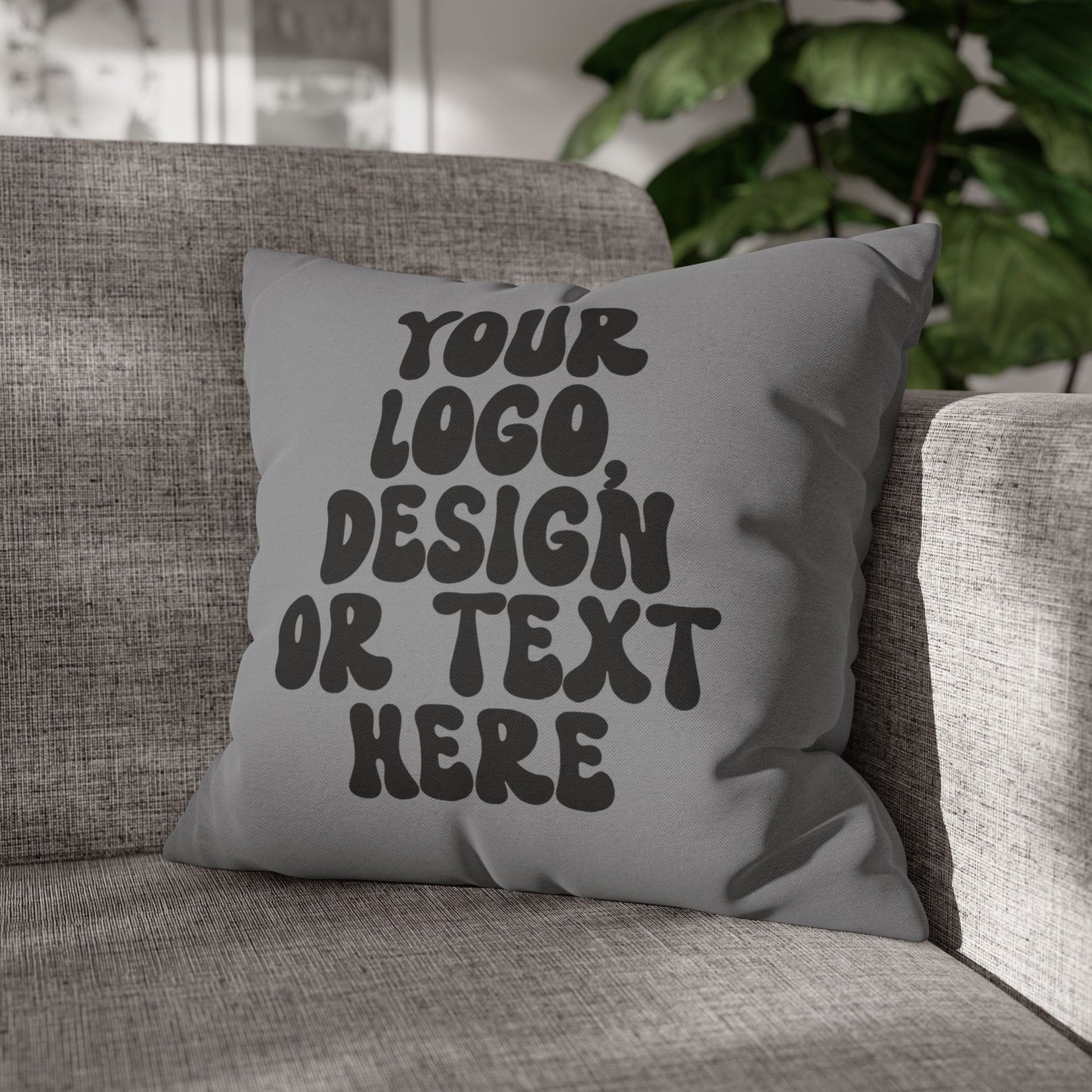 Custom Throw Pillow or Pillowcase – Personalize with Solid Color or Pattern – Add Text, Design, Logo