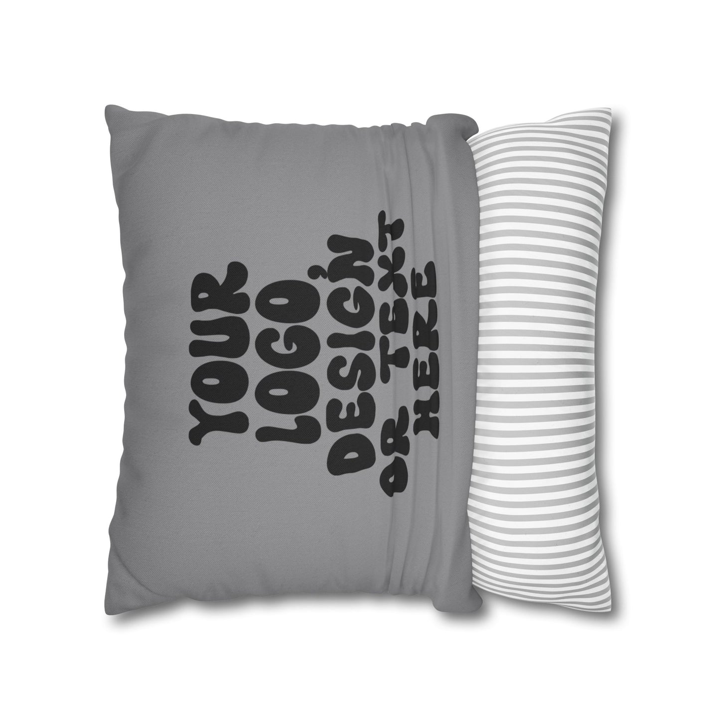 Custom Throw Pillow or Pillowcase – Personalize with Solid Color or Pattern – Add Text, Design, Logo