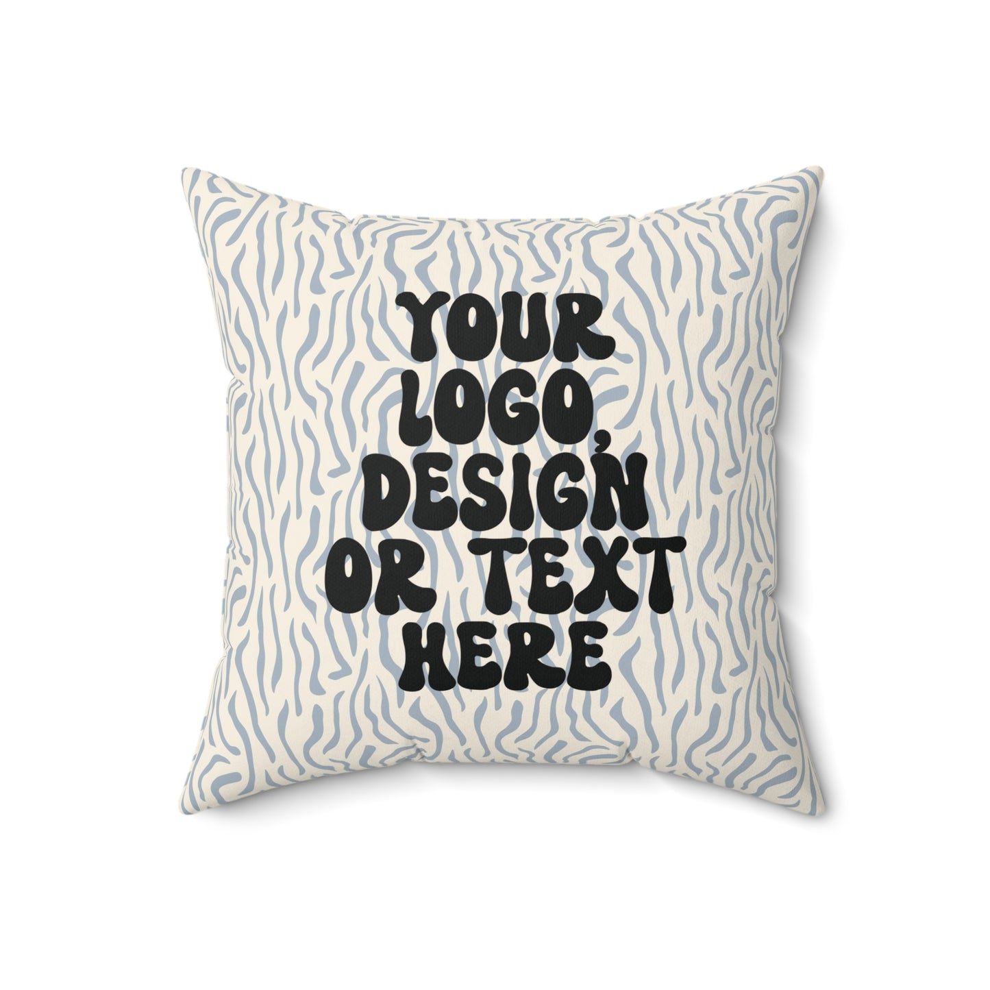 Custom Throw Pillow or Pillowcase – Personalize with Solid Color or Pattern – Add Text, Design, Logo