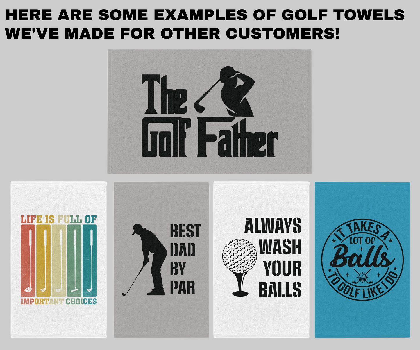 CUSTOM Text Design or Logo - 11 x 18 Rally, Sports, Sweat, Face Towel