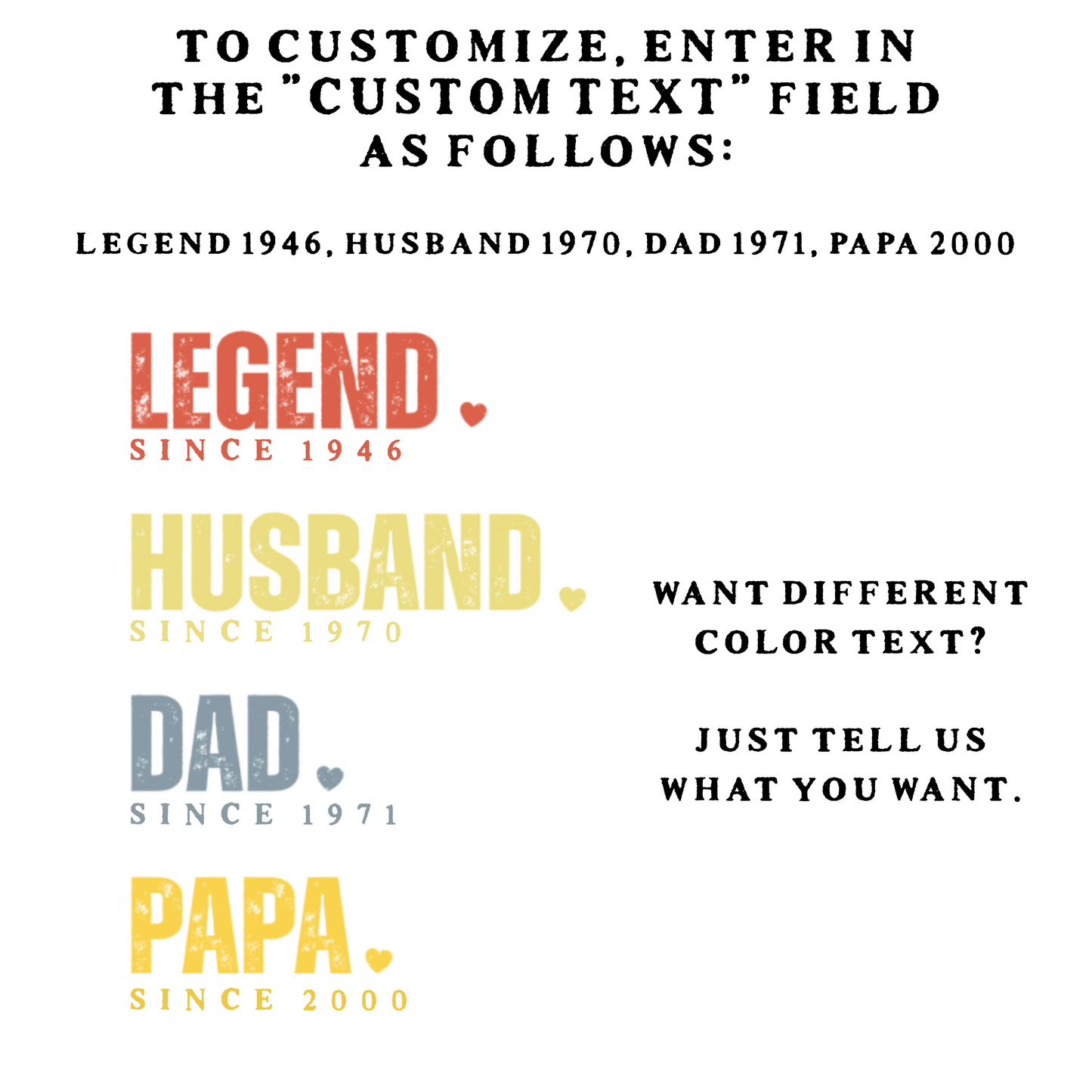Legend Since [Year] Custom Tee | Husband, Dad, Papa, Grandpa Shirt