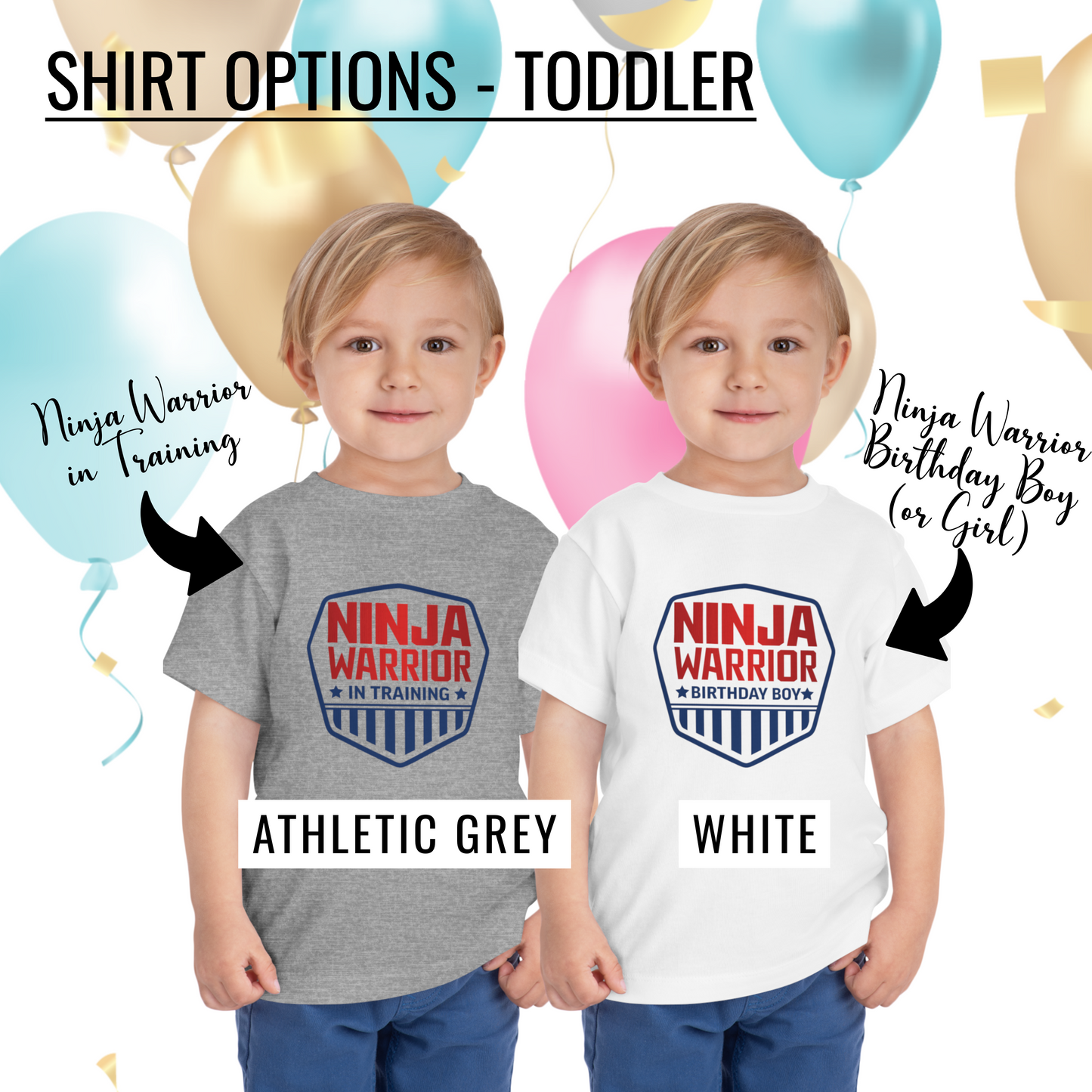 Ninja Warrior Birthday T-Shirt