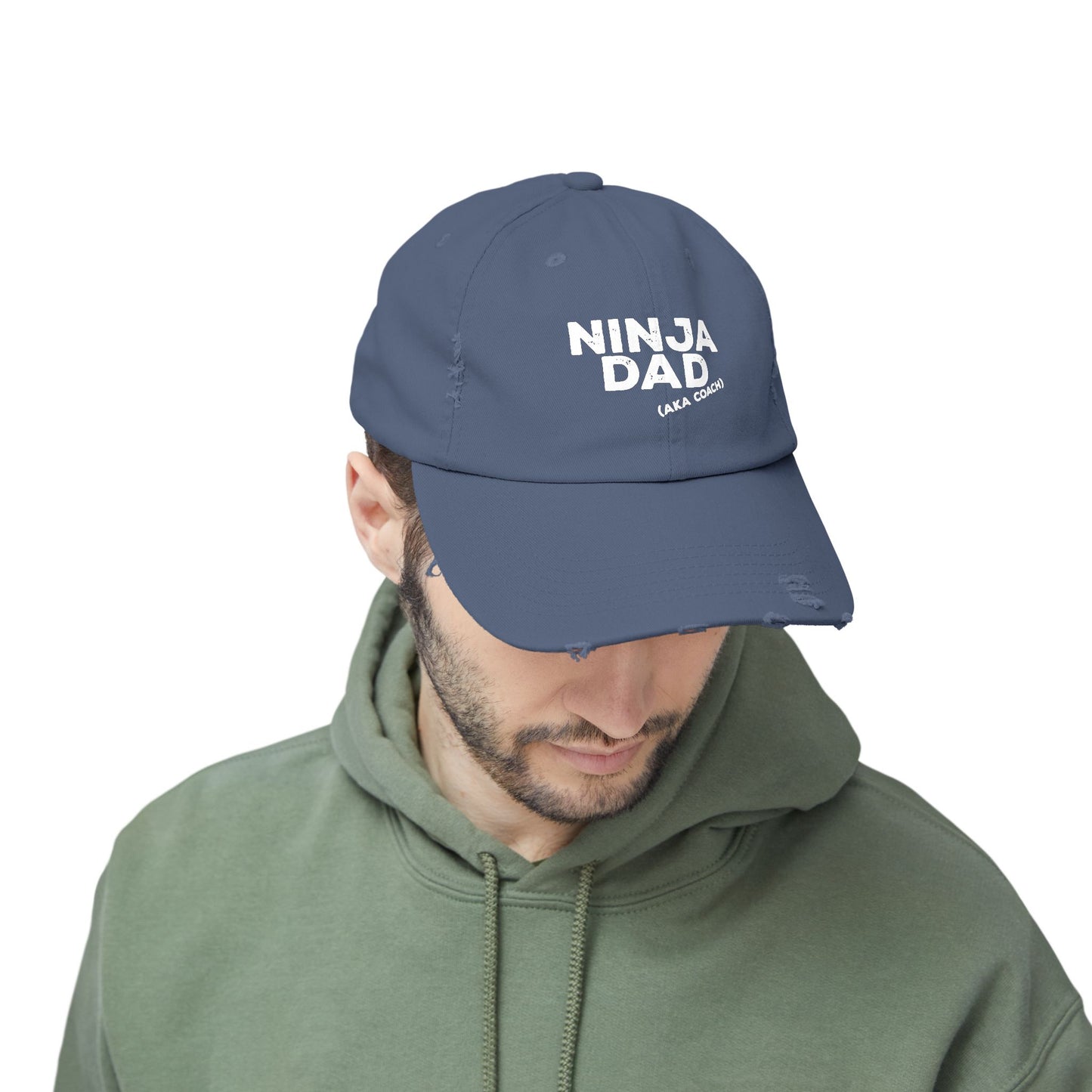Ninja Mom or Dad Distressed Baseball Hat – Unisex Adjustable Cap