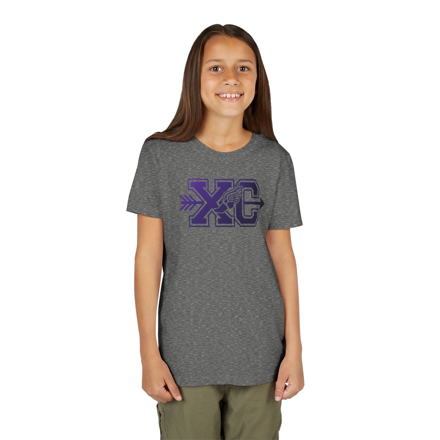 XC Arrow & Winged Sneaker Cross Country T-Shirt with Custom Gradient