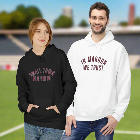 Custom Town Pride Unisex Hoodie – [Town Name] Strong, [Town Colors] Nation & More