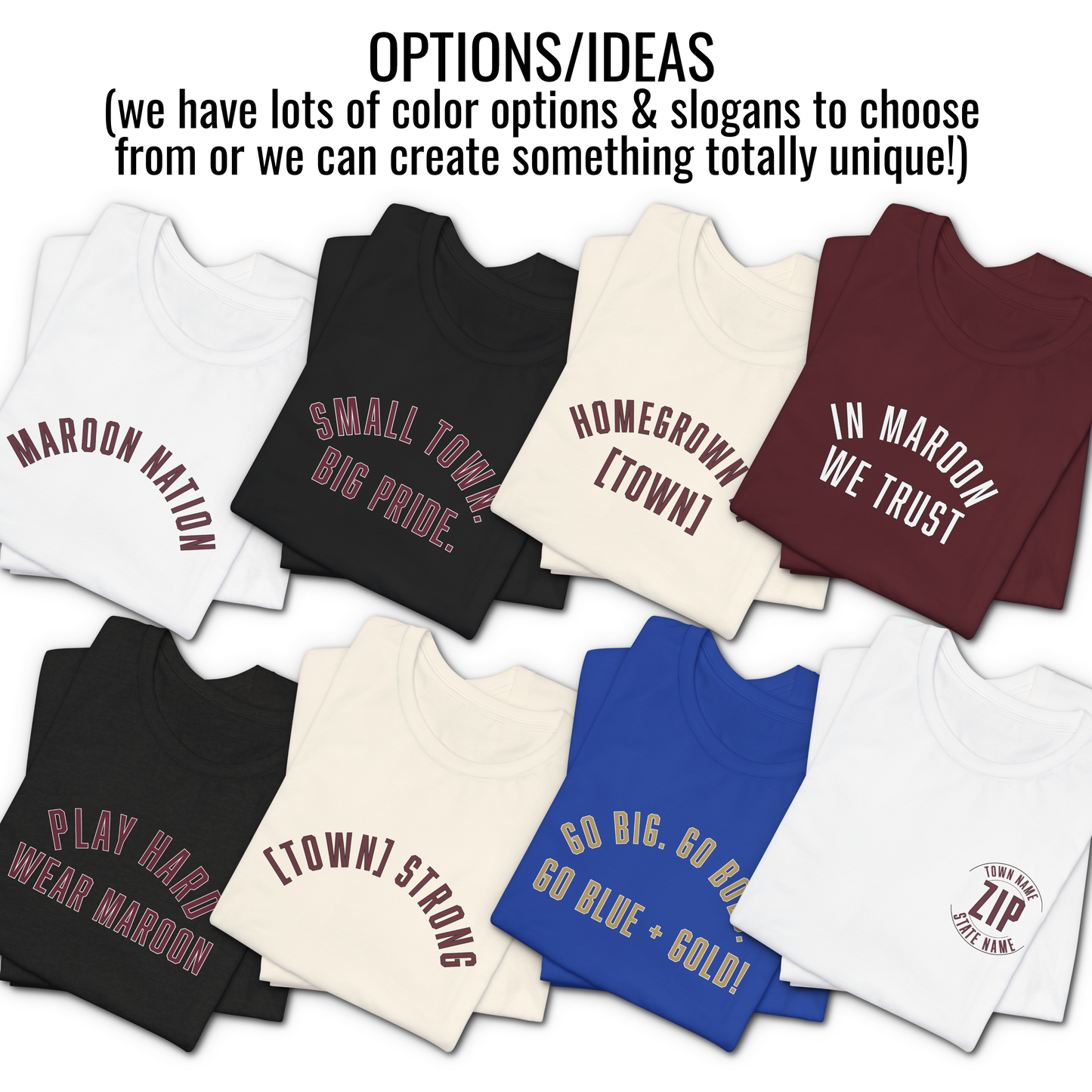 Custom Town Pride Unisex Hoodie – [Town Name] Strong, [Town Colors] Nation & More