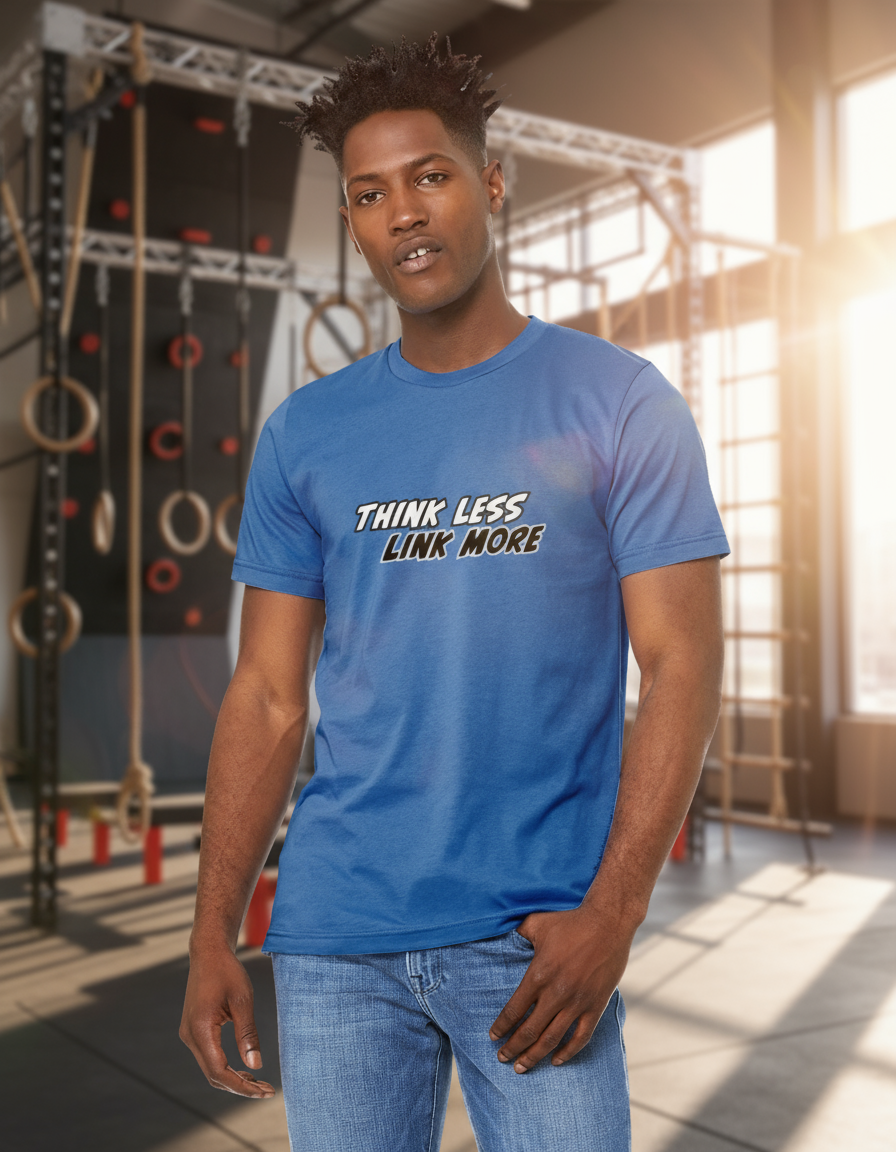 Think Less, Link More Ninja Warrior T-Shirt