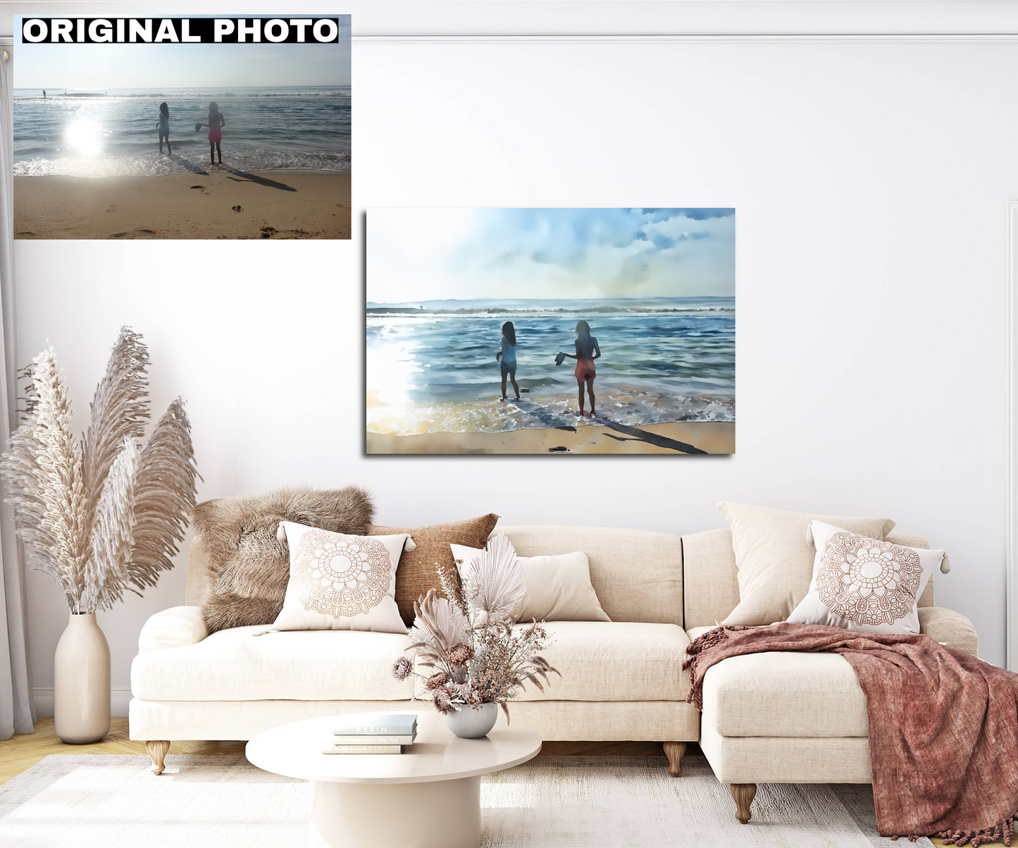 CUSTOM Canvas Athlete or Family Portrait